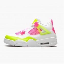 Air Jordan 4 Retro "Weiß Lemon Rosa" Herren/Damen CV7808 100 Weiß/Lemon Venom/Rosa Blast AJ4 Jordan Sneakers