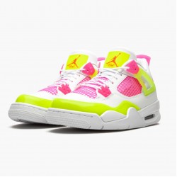 Air Jordan 4 Retro "Weiß Lemon Rosa" Herren/Damen CV7808 100 Weiß/Lemon Venom/Rosa Blast AJ4 Jordan Sneakers