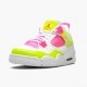 Air Jordan 4 Retro Weiß Lemon Rosa Herren/Damen CV7808 100 Weiß/Lemon Venom/Rosa Blast AJ4 Jordan Sneakers