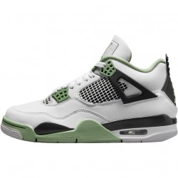 Air Jordan 4 Retro Seafoam Weiß Oil Grün-Dark Ash AQ9129-103