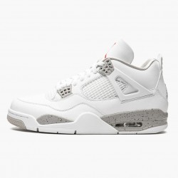 Air Jordan 4 Retro "Weiß Oreo" Herren AJ4 Weiß Grau Sneakers CT8527 100