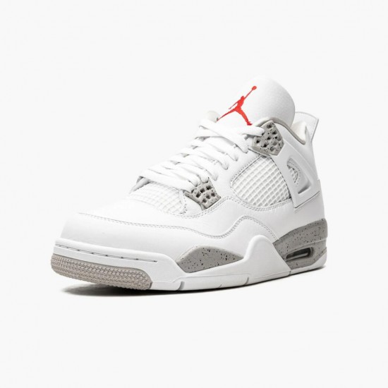 Air Jordan 4 Retro Weiß Oreo Herren AJ4 Weiß Grau Sneakers CT8527 100