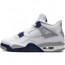 Air Jordan 4 Midnight Navy Weiß Midnight Navy Light Smoke Grau-Fire Rot DH6927-140