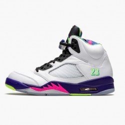 Air Jordan 5 Retro Alternate Bel-Air Herren/Damen Weiß Rosa-Ghost Grün DB3335 100