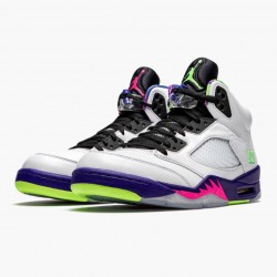 Air Jordan 5 Retro Alternate Bel-Air Herren/Damen Weiß Rosa-Ghost Grün DB3335 100