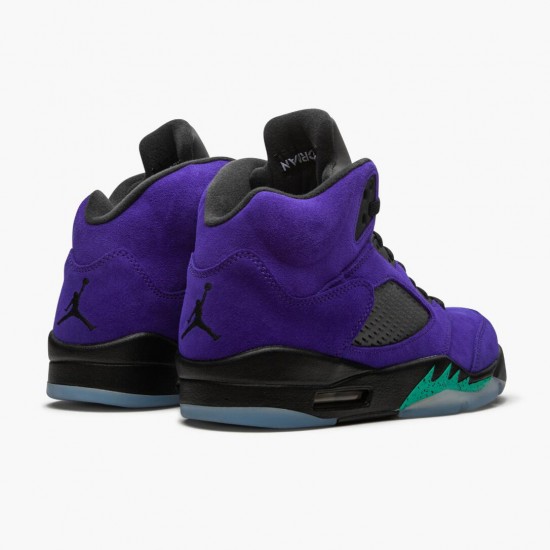 Air Jordan 5 Retro Alternate Grape Herren Grape Ice/Schwarz-Clear-New Emer 136027 500 AJ5 Jordan Sneakers