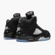 Air Jordan 5 Retro Schwarz Metallic Herren/Damen Schwarz/Metallic Silber 845035 003