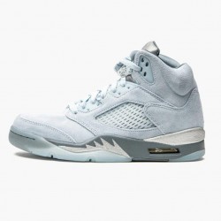 Air Jordan 5 Retro Blaubird Herren/Damen With Silber Weiß DD9336 400