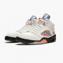 Air Jordan 5 Retro "International Flight" Herren/Damen Sail/Racer Blau-Cone-Schwarz 136027 148 AJ5 Jordan Sneakers