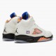 Air Jordan 5 Retro International Flight Herren/Damen Sail/Racer Blau-Cone-Schwarz 136027 148 AJ5 Jordan Sneakers