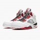 Air Jordan 5 Retro Quai 54 2021 Herren/Damen Weiß/University Rot-Schwarz DJ7903 106