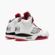 Air Jordan 5 Retro Quai 54 2021 Herren/Damen Weiß/University Rot-Schwarz DJ7903 106