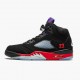 Air Jordan 5 Retro Top 3 Herren Schwarz/Fire Rot-Grape Ice-New E CZ1786 001 AJ5 Jordan Sneakers