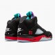 Air Jordan 5 Retro Top 3 Herren Schwarz/Fire Rot-Grape Ice-New E CZ1786 001 AJ5 Jordan Sneakers