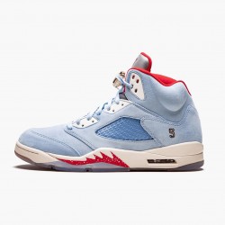 Air Jordan 5 Retro Trophy Room "Ice Blau" Herren/Damen Ice Blau/University Rot-Sail-M CI1899 400 AJ5 Jordan Sneakers