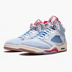 Air Jordan 5 Retro Trophy Room "Ice Blau" Herren/Damen Ice Blau/University Rot-Sail-M CI1899 400 AJ5 Jordan Sneakers