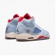 Air Jordan 5 Retro Trophy Room Ice Blau Herren/Damen Ice Blau/University Rot-Sail-M CI1899 400 AJ5 Jordan Sneakers