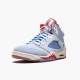 Air Jordan 5 Retro Trophy Room Ice Blau Herren/Damen Ice Blau/University Rot-Sail-M CI1899 400 AJ5 Jordan Sneakers