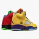 Air Jordan 5 Retro What The Herren Varsity Maize/Court Lila-Gho CZ5725 700 AJ5 Jordan Sneakers