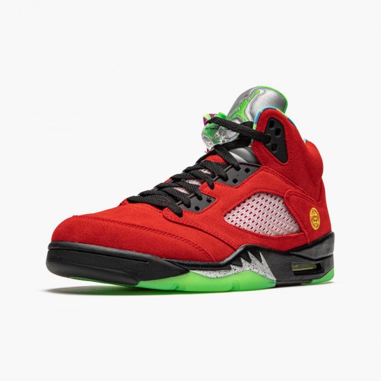 Air Jordan 5 Retro What The Herren Varsity Maize/Court Lila-Gho CZ5725 700 AJ5 Jordan Sneakers