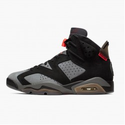 Air Jordan 6 Retro "PSG Paris Saint-Germain" Herren/Damen CK1229 001 Iron Grau/Infrared 23-Schwarz AJ6 Schwarz Jordan Sneakers