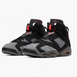 Air Jordan 6 Retro "PSG Paris Saint-Germain" Herren/Damen CK1229 001 Iron Grau/Infrared 23-Schwarz AJ6 Schwarz Jordan Sneakers