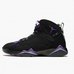 Air Jordan 7 Retro "Ray Allen" Schwarz/Fierce Lilar/Dark Stee 304775 053 AJ7 Sneakers